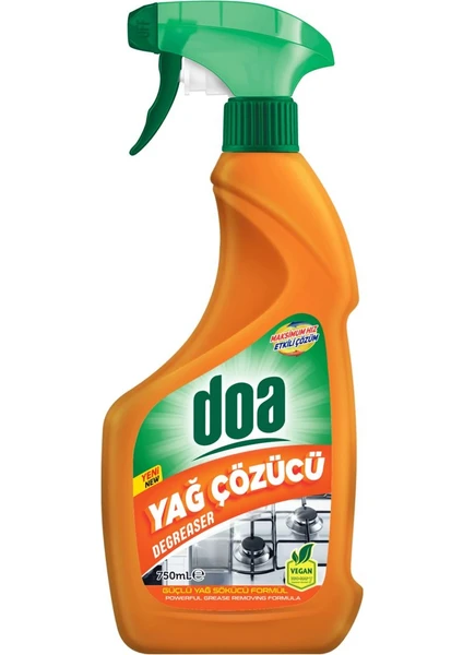 Doa Yağ Çözücü Sprey 750ML Güçlü Yağ Sökücü