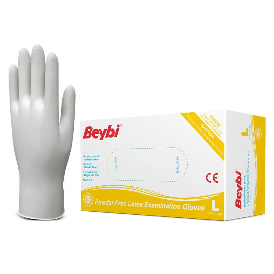 Beybi Lateks Eldiven Pudrasız Large 100'lü Paket