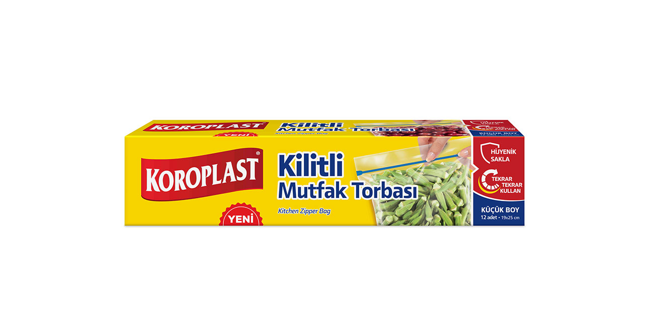 Koroplast Küçük Boy Kilitli Mutfak Torbası