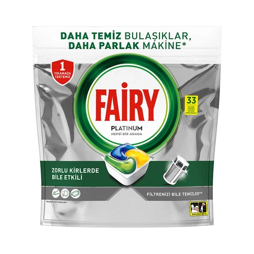 Fairy Platinum Bulaşık Makinesi Kapsülü 33'lü