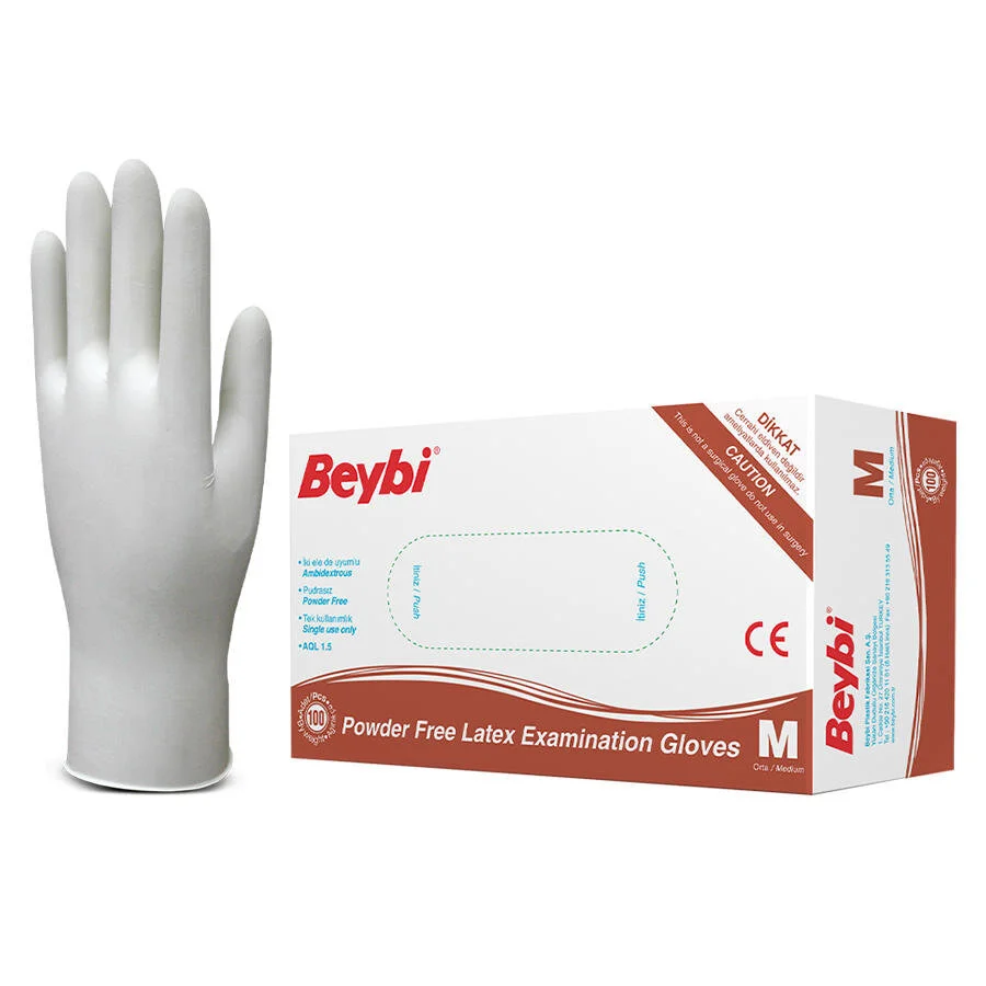 Beybi Lateks Eldiven Pudrasız Medium 100'lü Paket