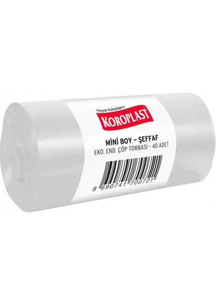 Koroplast Eko Endüstriyel Çöp Poşeti Mini Boy 