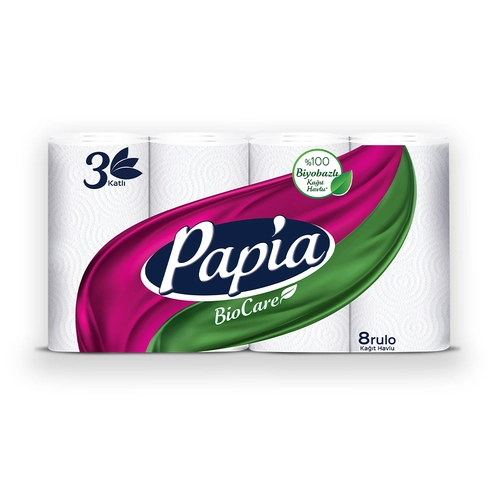 Papia 3 Katlı Kağıt Havlu 8'li