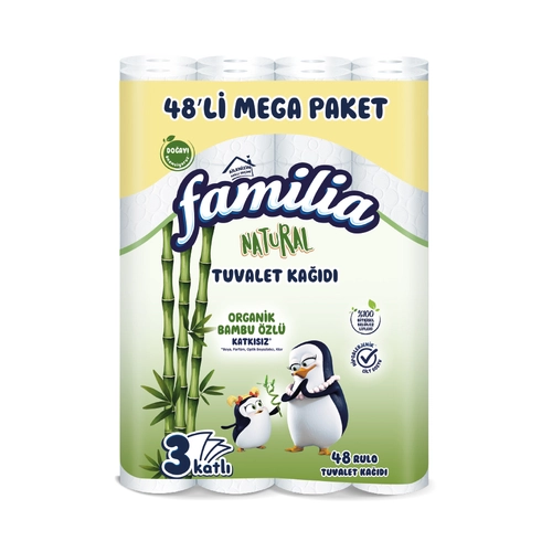 Familia Natural 3 Katlı Tuvalet Kağıdı 48'li