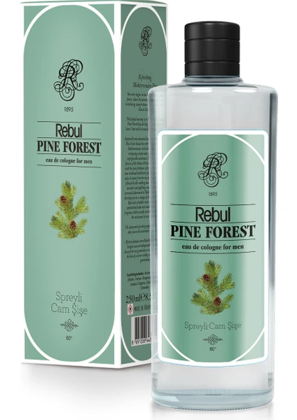 Rebul Pine Forest  250 ml Cam Şişe Ferah Orman Esintili