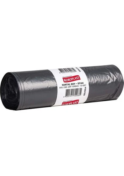 Koroplast Eko Endüstriyel Çöp Torbası Hantal Siyah 