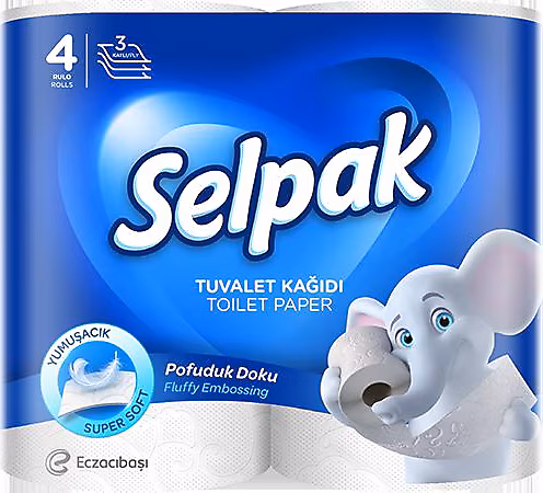Selpak 4'lü Tuvalet Kağıdı