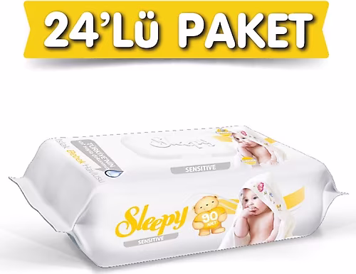 Sleepy Sensitive Islak Mendil 24'lü Koli