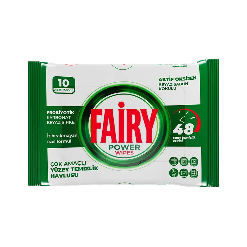 Fairy Yüzey Tem Mendili 10 lu Antibakteriyel