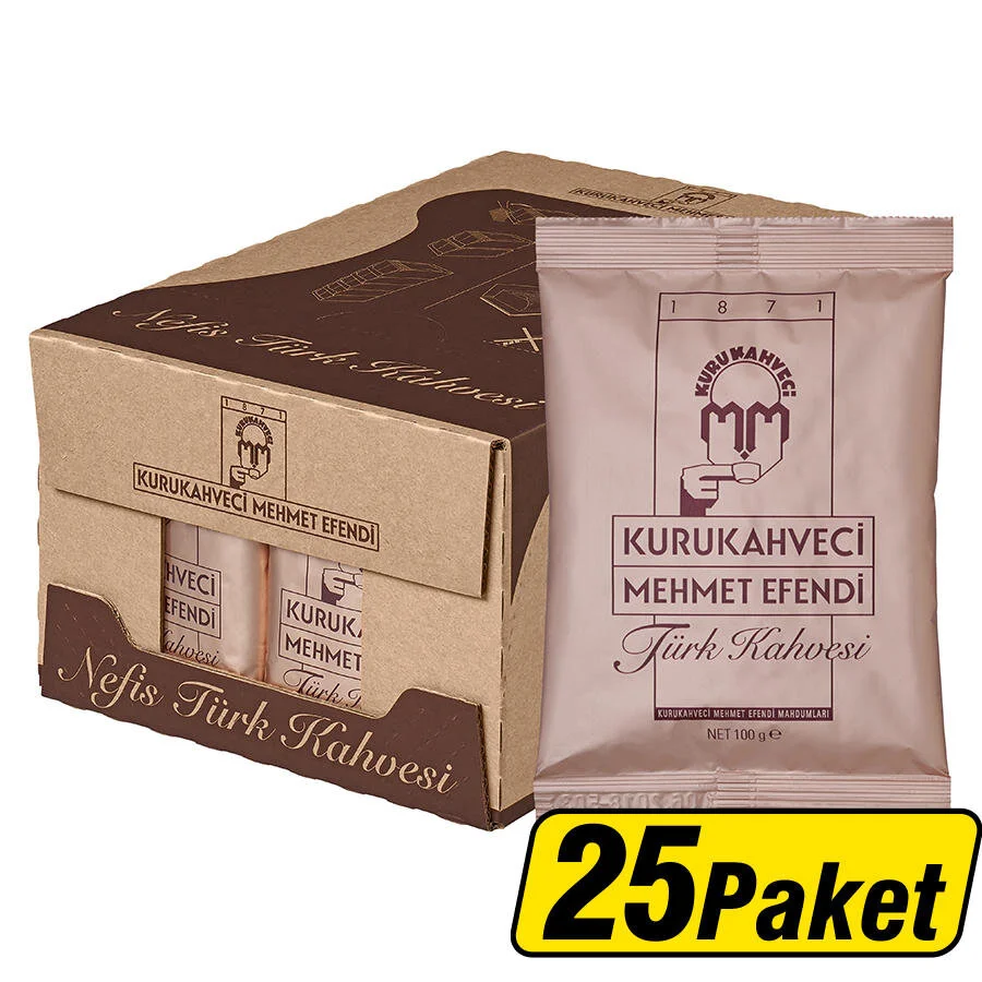 Kurukahveci Mehmet Efendi Türk Kahvesi 100gr. * 25