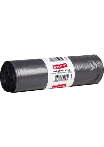Koroplast Çöp Torbası Eko End Jumbo Siyah