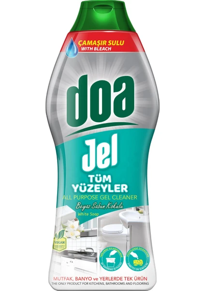 Doa Jel Tüm Yüzeyler Beyaz Sabun Kokulu 750 ml