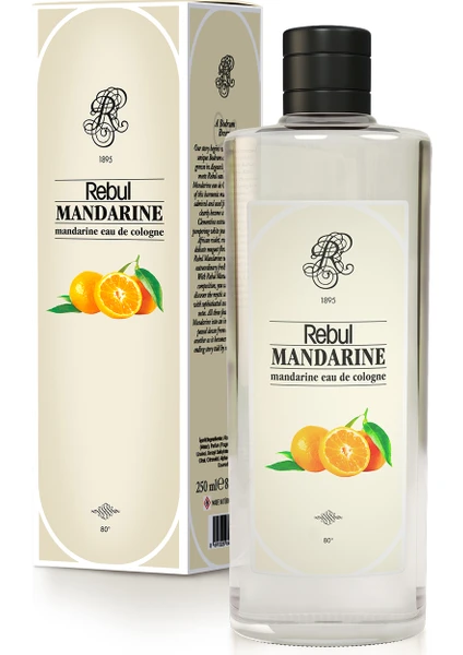 Rebul Mandarin 250 ML Cam Şişe Kolonya