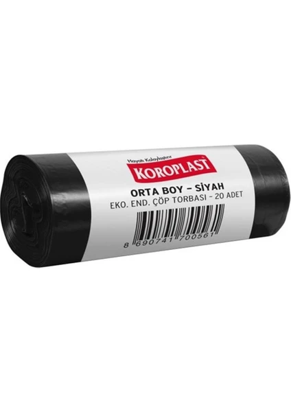 Koroplast Çöp Torbası Eko Endüstriyel Orta Boy 