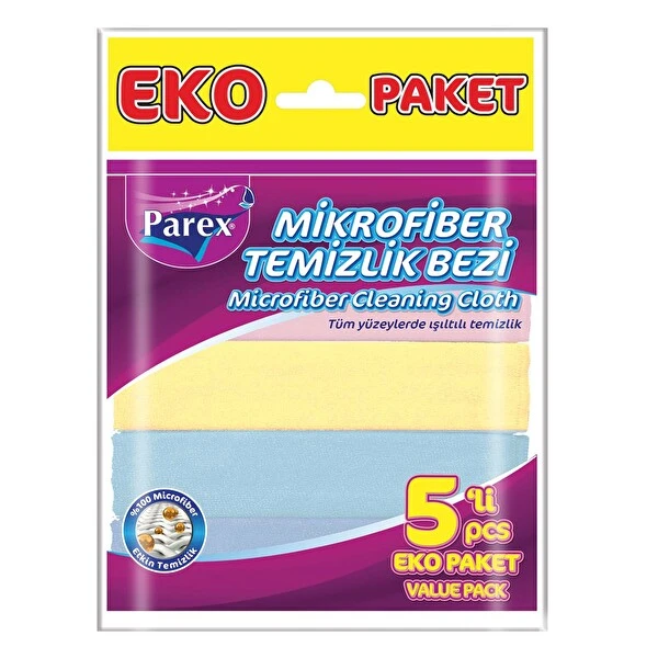 Parex Mikrofiber Temizlik Bezi 5'Li